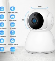 3MP 1080P WiFi IP Camera Wireless P2P Smart ip Camera Night Vision PTZ Q7S